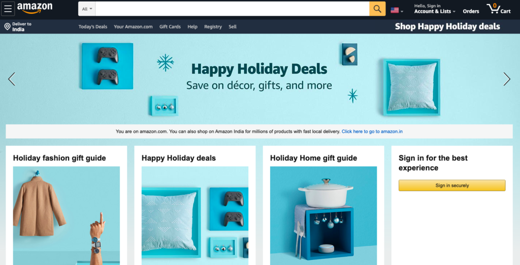 amazon homepage screenshot