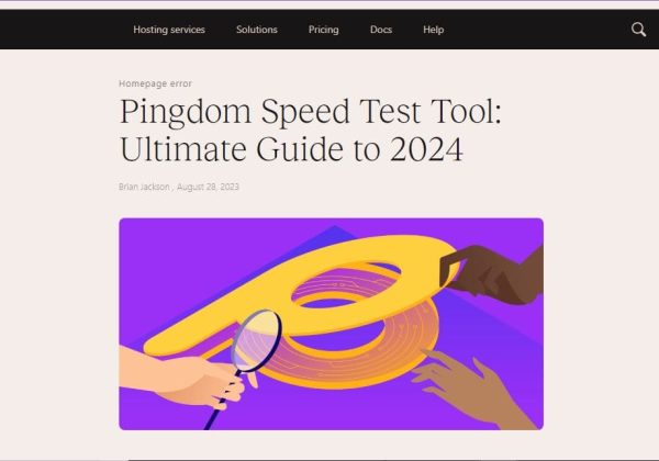Pingdom Speed Test Tool