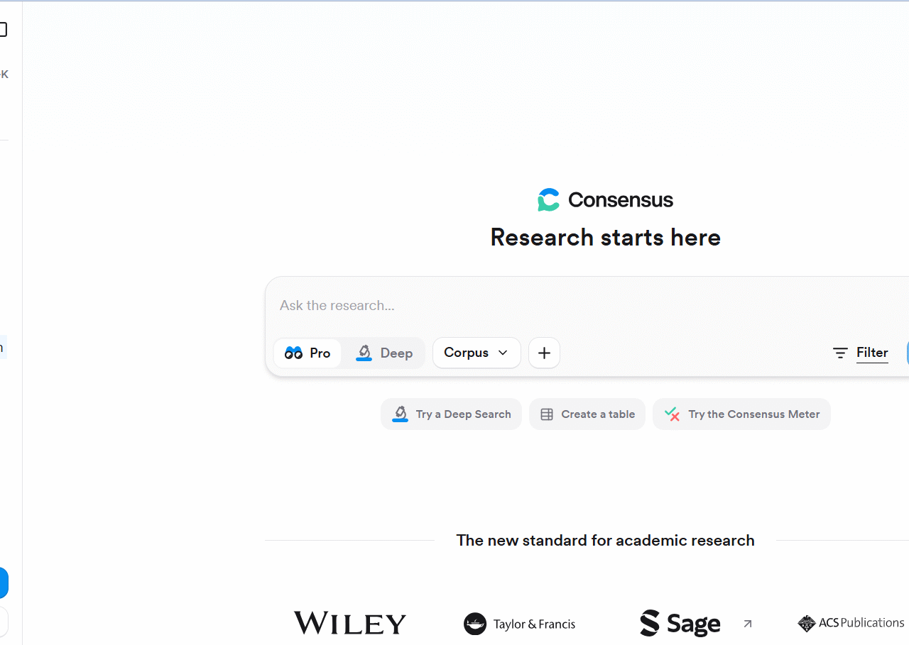 Consensus website screenshot