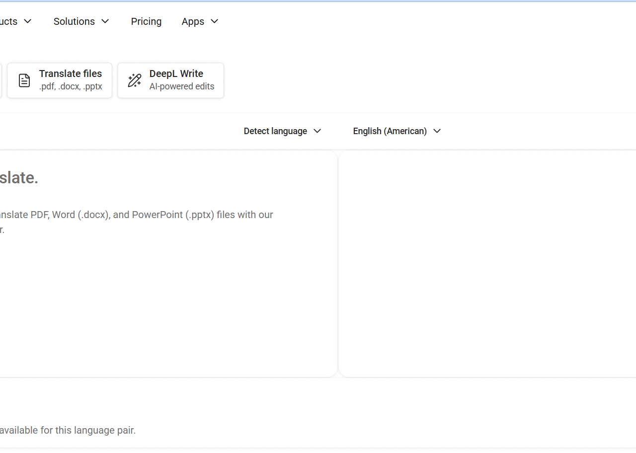 DeepL website screenshot