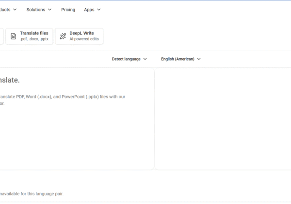 DeepL website screenshot