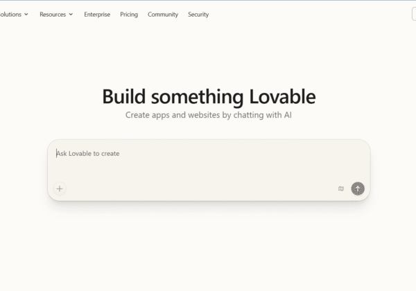Lovable-website screenshot