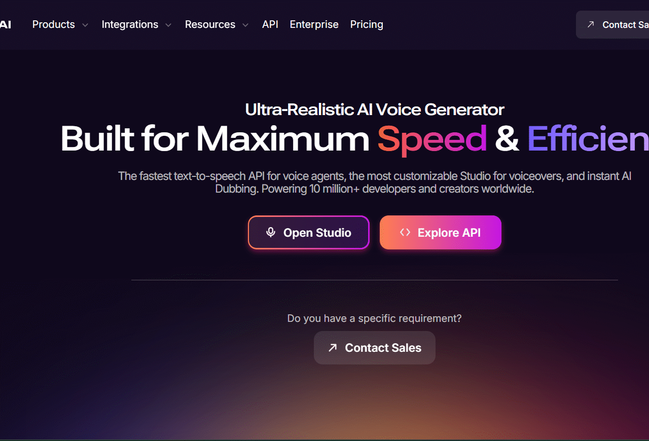 MURF AI website screenshot