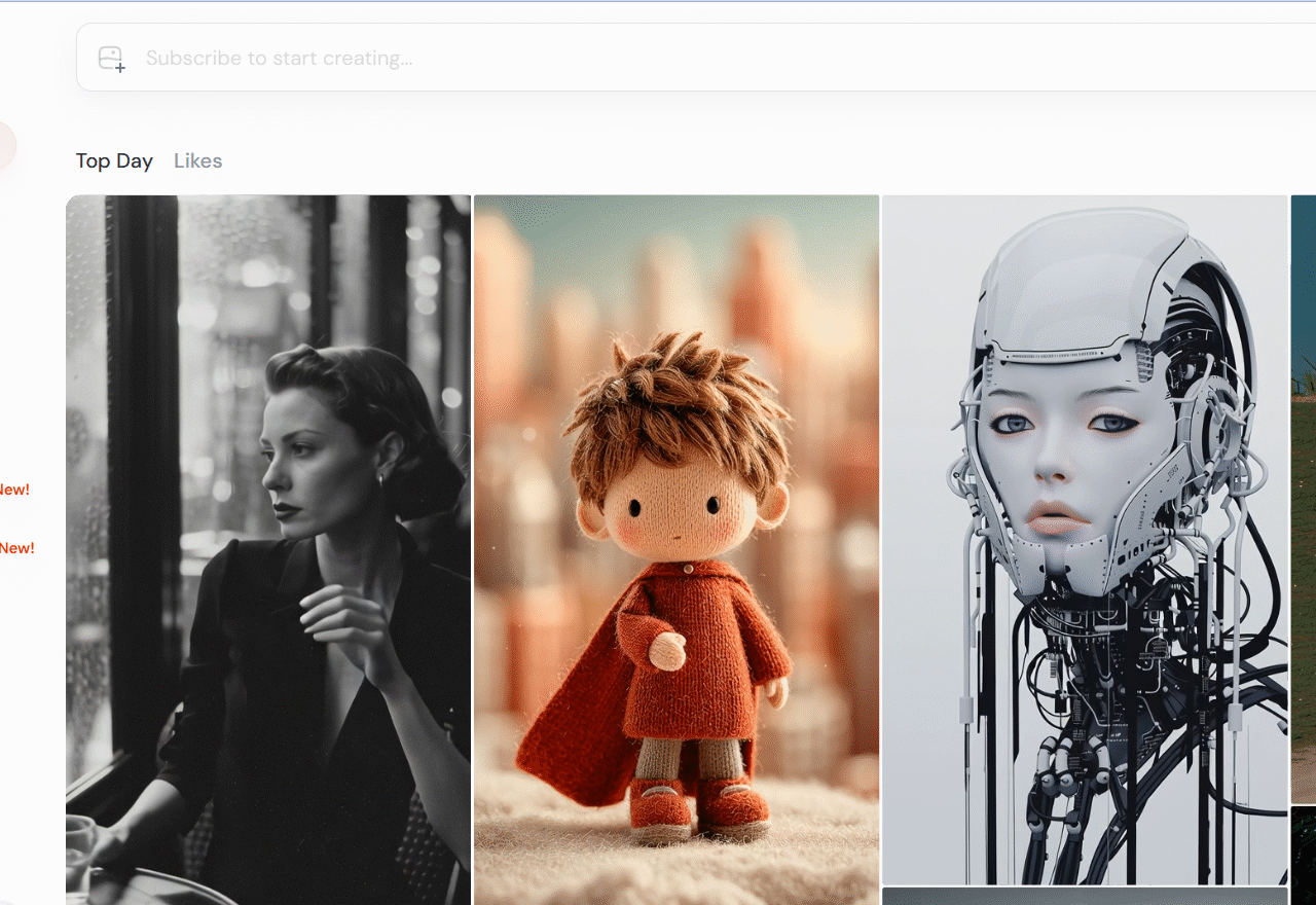 Midjourney website screenshot