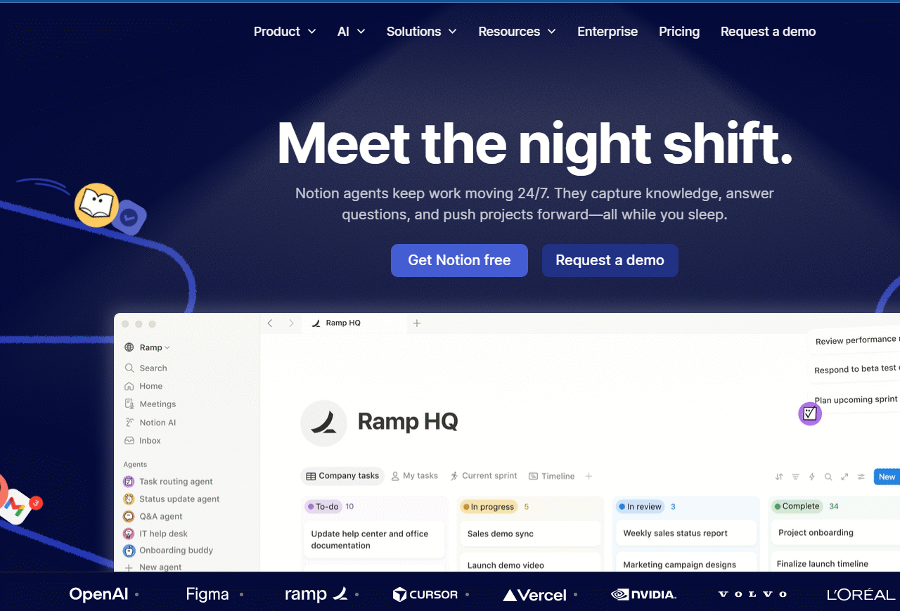 Notion AI-website screenshot