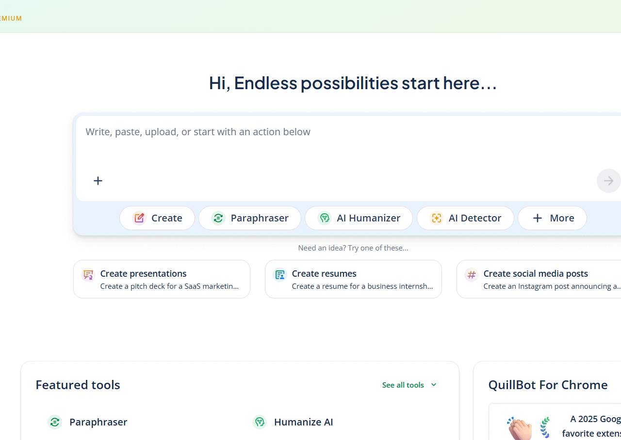QuillBot website screenshot