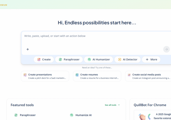 QuillBot website screenshot