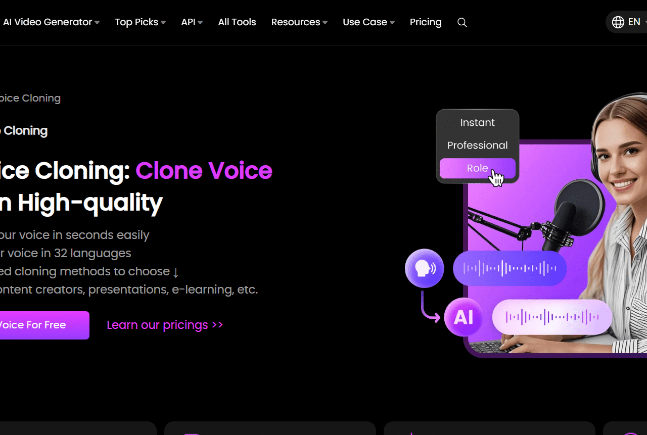 Speechify website screenshot