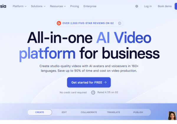 synthesia website screenshot